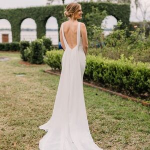Made with Love “Harry” wedding dress with detachable train - Ivory